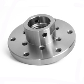 BMWOOD 4" Faceplate with 1-1/4"x8TPI Thread, with Two Nylon Washers for Woodturning Lathe.