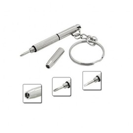 4x Mini 3in1 Screwdriver Glasses Phone Watch Screw Repair Tool Keyring Keychain