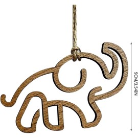 Friendship Elephant Christmas Ornament Elephant Decor with Tribal Symbolism, Sisterhood Gift for Women Tribe Home Décor, Holiday Tree and Wall Hanging Decoration