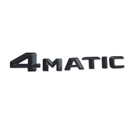 MCK Auto - 4Matic Black Glossy Tailgate Logo Rear Emblem Tuning Modification