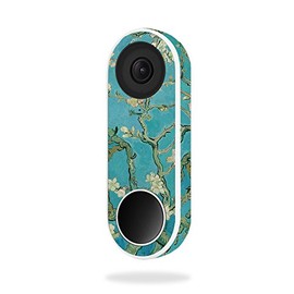 MightySkins Skin Compatible with Nest Hello Video Doorbell - Almond Blossom | Protective, Durable, and Unique Vinyl Decal wrap Cover | Easy to Apply, Remove, and Change Styles | Made in The USA