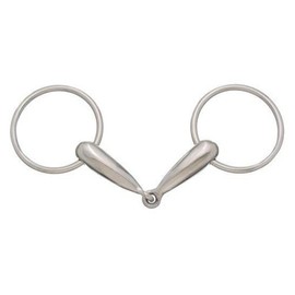 Tough 1 Kelly Silver Star Miniature Snaffle Bit Mouth, 3 1/2-Inch