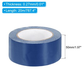 PATIKIL 2"x0.009" Bookbinding Tape, 22 Yard Cloth Bookbinding Repair Tape Book Binding Tape Self Adhesive for Repairing Old Books, Blue