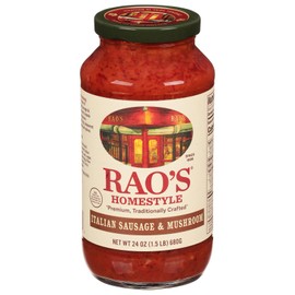 Raos Rao's Sauce Italian Sausage Mushroom 24oz Pack of 12