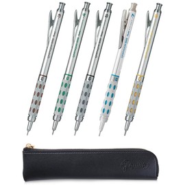 Graph Gear 1000 Mechanical Drafting Pencil Set (0.3mm / 0.4mm / 0.5mm / 0.7mm / 0.9mm), qullity original pen case