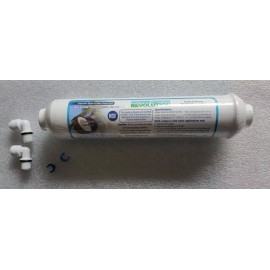 Filter Inline Coconut Carbon GAC T33 Post Filter for taste improvement, 2″x10″