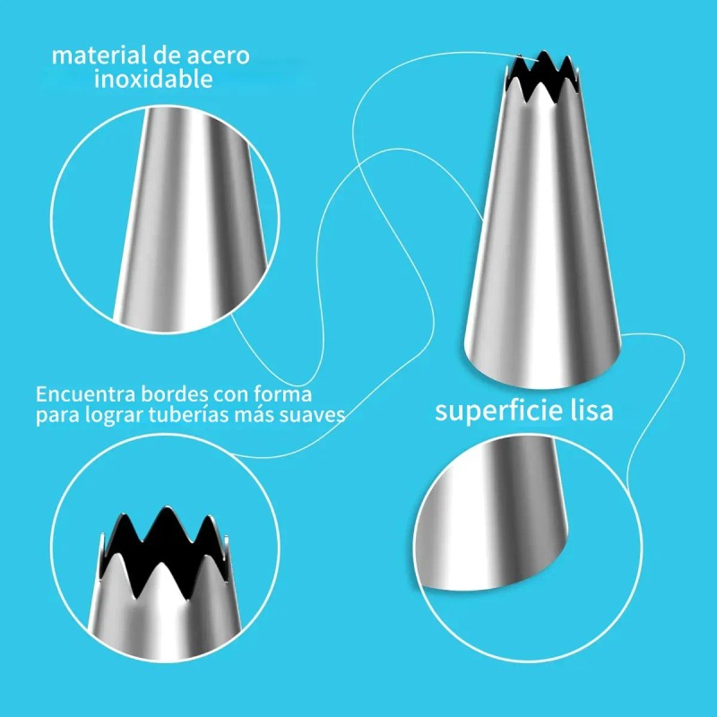 Kit De Mangas Pasteleras Y Poquillas Para Repostería 124pz