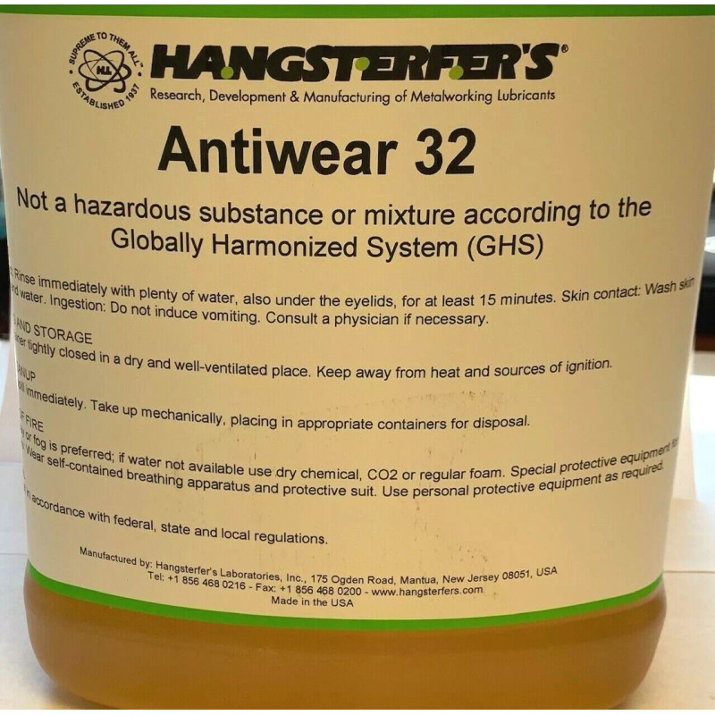 HANGSTERFER'S ANTIWEAR 32 GALLON - HYDRUALIC / SPINDLE LUBRICANT