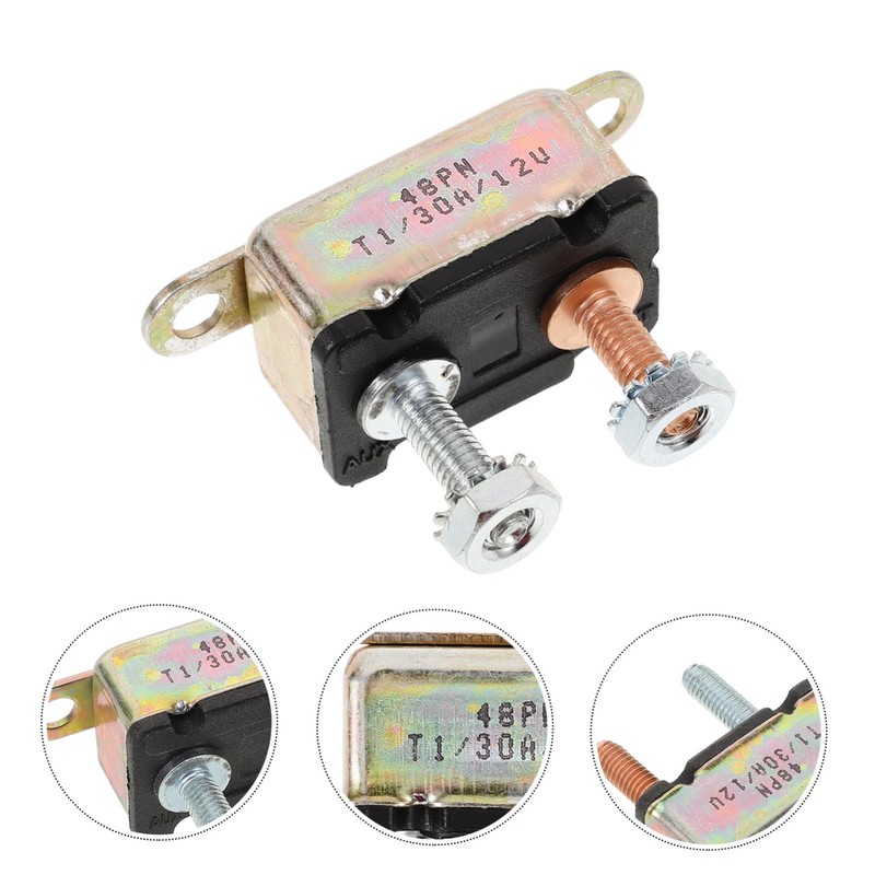 CHILDWEET Auto-reset Circuit Breaker 30a for Car Marine Overcurrent Protector
