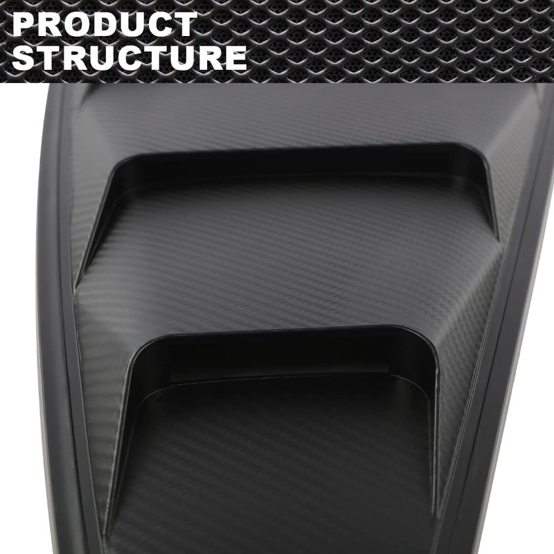 CROSSDESIGN Quarter Side Window Louvers Board Compatible with Ford Mustang
