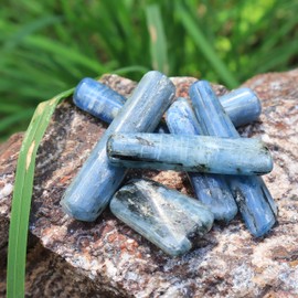 Blue Kyanite Tumbled Pieces - Natural Healing Crystals for Meditation - 2 Pieces