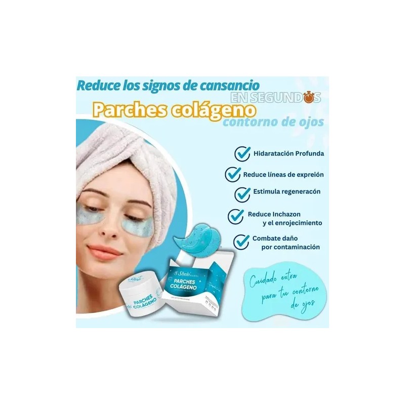 Suero De Cafeína+gel Vitaminado+parches Colágeno Shelonabel