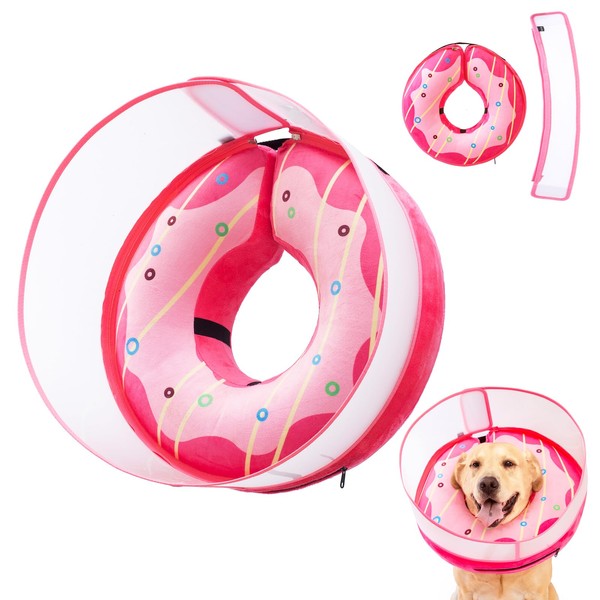 Inflatable Dog Cone Collar for Large Medium Small Dogs, Soft