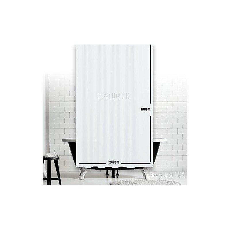 Tropik Home Dandelion Fabric Shower Curtain, Wide or Narrow Available