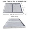 11.81"x7.87" Marble Vanity Tray with Dual Compartments – Catchall Organizer