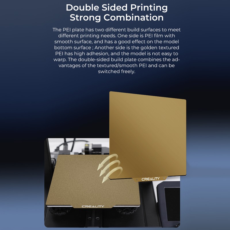 Creality 3D PEI Sheet Print Bed + Magnetic Sticker Flexible
