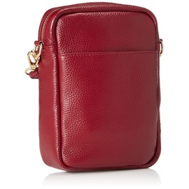 Kuko 2313111303 Shoulder Bag, Shrink Leather, Vertical Mini Shoulder Bag, red (310)