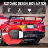 Rear License Plate Frame,Aluminum License Backing Frame Cover Grill Vent
