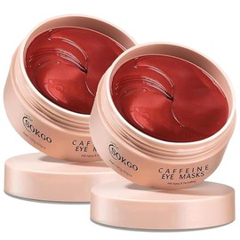 Professional Caffeine Eye Masks, Under Eye Patches for Puffy Eyes, Eye Masks for Dark Circle, Wrinkles and Fine Lines, Rejuvenating and Refreshing Eye Masks with Caffeine - Color: 2PCS
