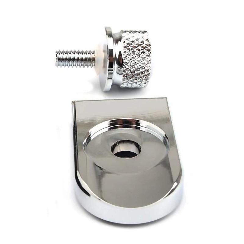 Chrome Rear Seat Screw Bolt Mount Knob Cover For Harley