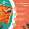 Sussex Wholefoods: Organic Red Split Lentils 500g - Protein-Packed, Quick-Cooking