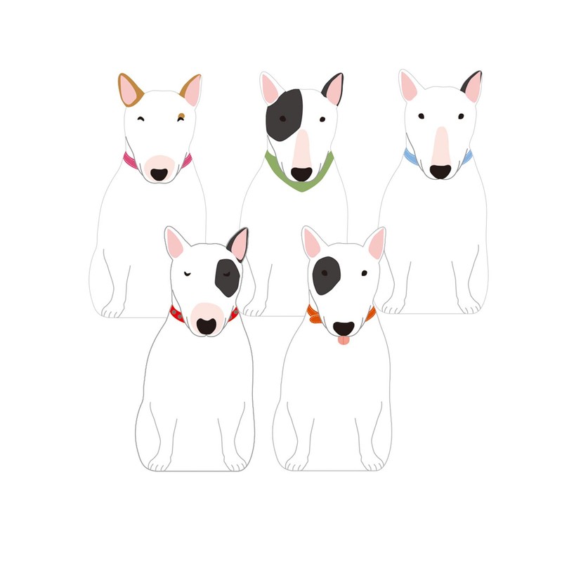 Greeting Life Memo Animal Die Cut Bull Terrier ETN-111