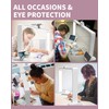 Nail Desk Lamp for Nail Tech, Foldable 34in 48W Half