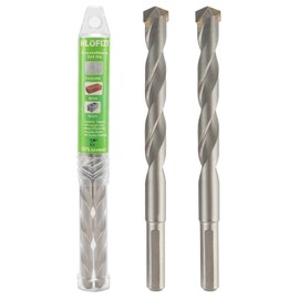 HLOFIZI 9/16" x 6" Masonry Drill Bits 9/16 inch Concrete Drill Bits Carbide Tipped Hammer Drill Bit, for Cement, Brick, Stone, Block, 2 Pack