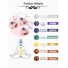 CrystalTears 7 Chakras Key Chain Tree of Life Heart Pendant
