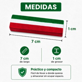 Lecute 3 Gises Maquillaje Cara Cuerpo Tricolor Verde Blanco Rojo Pintura Crayon Barra No Toxico Lavable Desfile Marcha Festivales Concierto Banda Cabello Gis Mexico