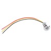 4 Sets PreWired Round LEDs Waterproof 2Color Light Common Anode