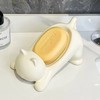 Cute Cat Drain Soap Holder - Self Draining Plastic Soap