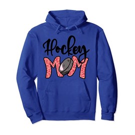 Hockey Mom Leopard Ice Hockey Mama, Mothers Day Hockey Mom Pullover Hoodie
