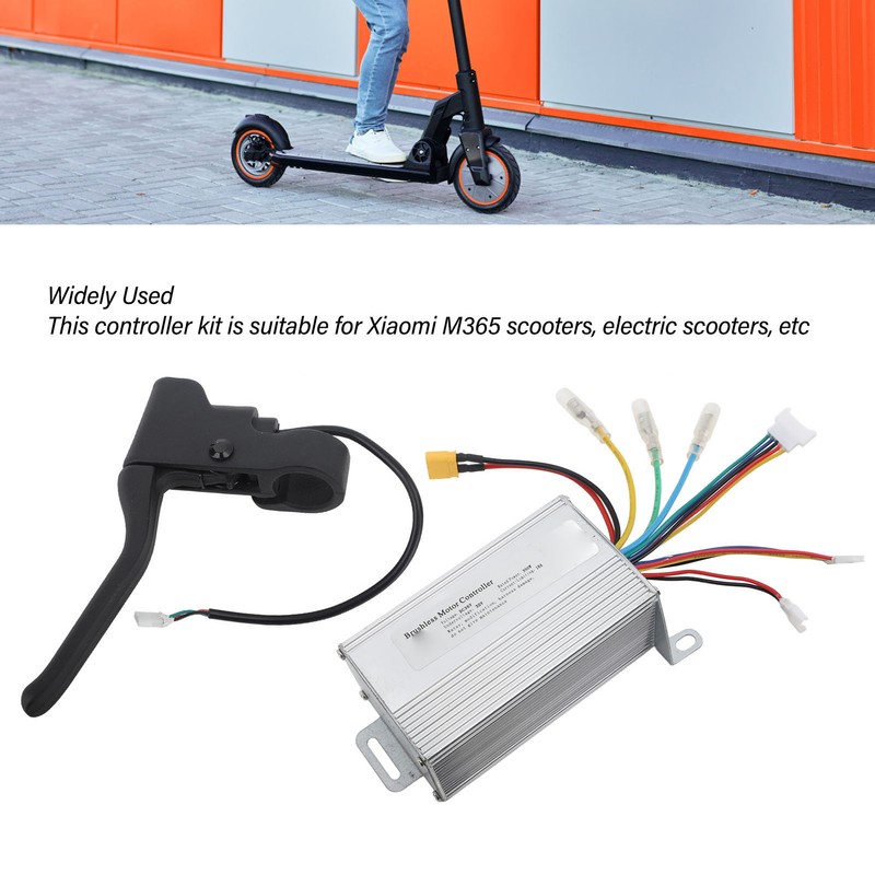 36V 350W Electric Scooter Controller Dashboard Panel Brake Lever Kit