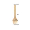 WHTCHSU 4" Mini Wooden Spork 100Pcs, Biodegradable Compostable wood Fork