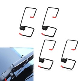 ijuicy 4 PCS Windshield Wiper Arm Booster, Windshield Wiper Arm Pressure Spring Booster, Windshield Wiper Blade Tension Spring, Universal Car Windshield Wipers Accessories (Black)