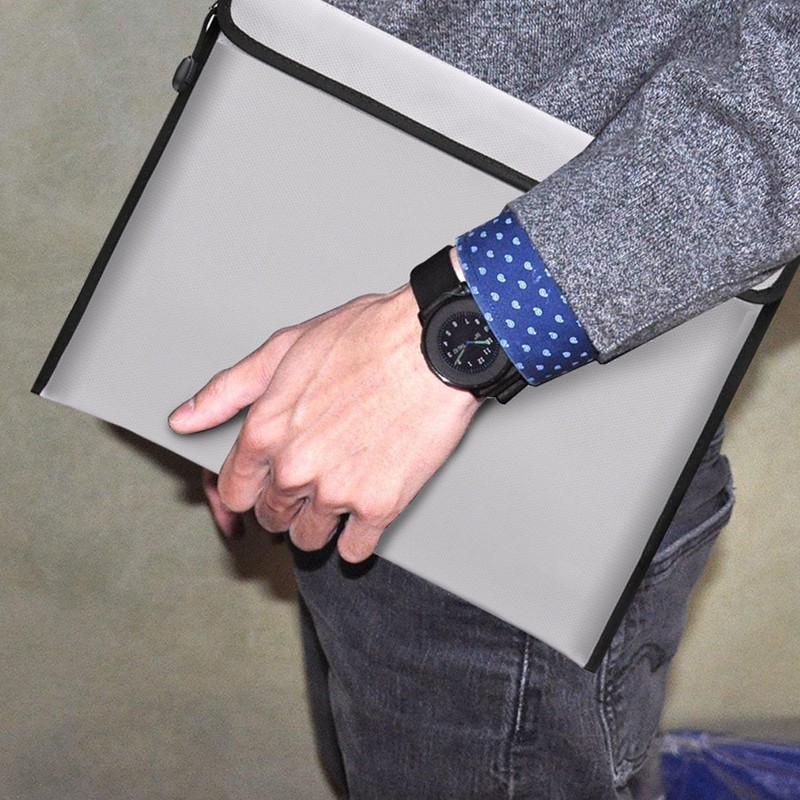 38*28CM Fireproof Waterproof Document Bag File Envolope Safe Storage with