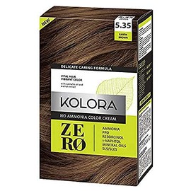 KOLORA ZERO 5.35 EARTH BROWN AMMONIA HAIR DYE