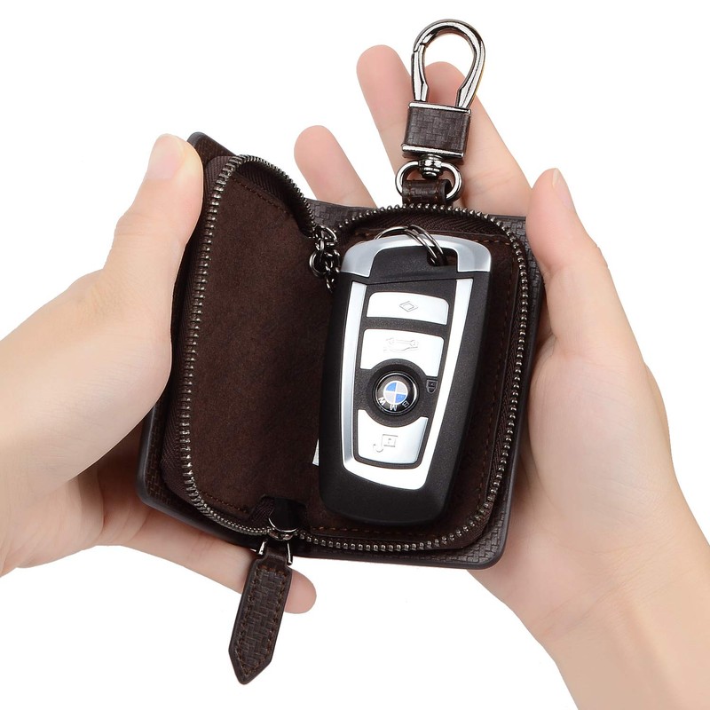 VISOUL Smart Key Case, Genuine Italian Leather, Cover Type, Key