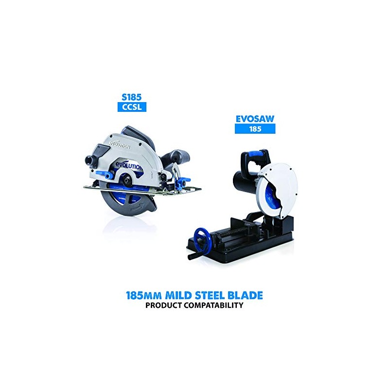 Evolution Power Tools M185TCT-40CS, Mild Steel, 185mm