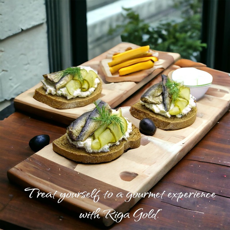 Riga Gold Smoked Brisling Sardines in Olive Oil 4.23 Clear