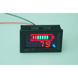 SMAKN DC 12v 24V 36V 48V 60V 72V 96V Acid lead batteries percentage capacity indicator LED Tester voltmeter(Default 96v)