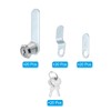 PATIKIL 1/8 Inch Cabinet Locks with Keys, 20 Pack Zinc