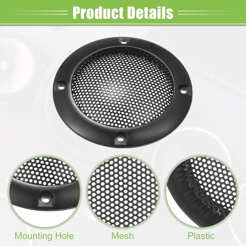 ACROPIX Universal 2" Car Speaker Grills Cover Mesh Round 2