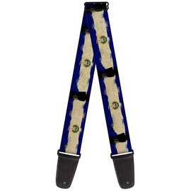 Buckle-Down Guitar Strap-El Salvador Flag Distressed Painting (GS-W30536)