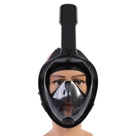 Snorkel Scuba Diving Full Face Mask Anit Fog Swimming Surface Dive Mask For Gopro Black
