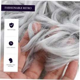 TOVINANNA Fake Bun Hairpiece Curly Chignon Clip Vintage Chinese Style Wave Extension for Effortless Updos Easy to Use Daily Wear and Special Occasions