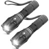 Kunova (TM) 2PCS Tactical Flashlight, Ultra Bright XML T6 LED