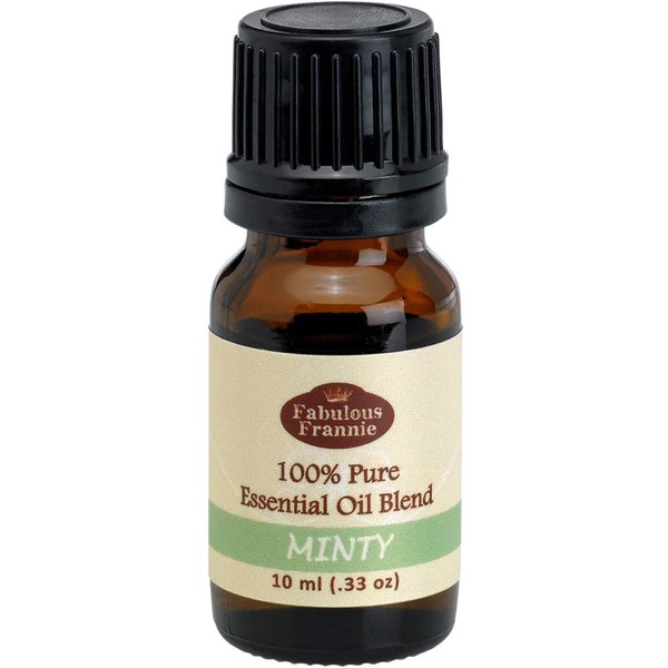 Fabulous Frannie Minty Essential Oil Blend 100% Pure, Undiluted Essential Oil Blend Therapeutic Grade - 10 ml A Perfect Blend of Spearmint and Peppermint Essential Oils.