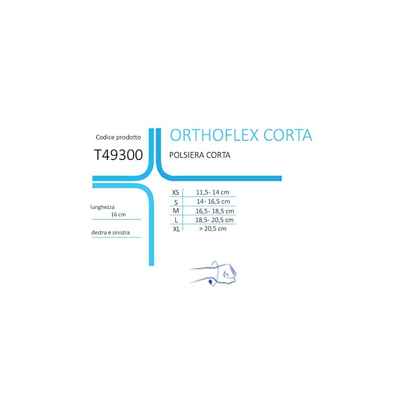 Thuasne Orthoflex Short Wrist T49300 Right XS (11.5-14 cm)